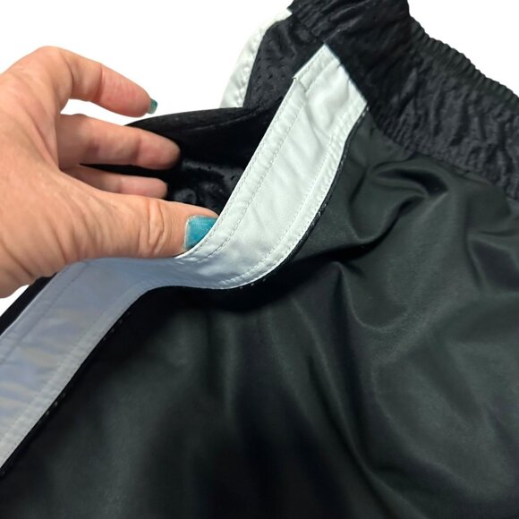 Vintage Nike Men’s XL Swim Trunks Black White Y2K Swoosh Logo - Picture 4 of 10